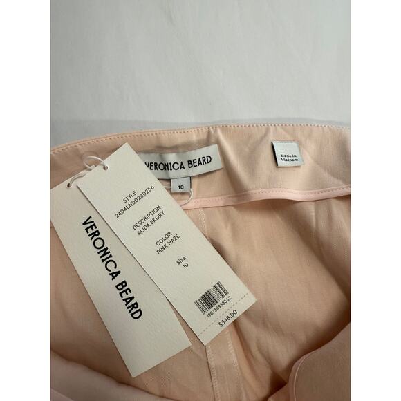 Veronica Beard Mini Skort Alida Pink Haze Shorts Skirt nwt Size 10 - Picture 5 of 8